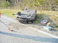 Pijan voznik in nesreča